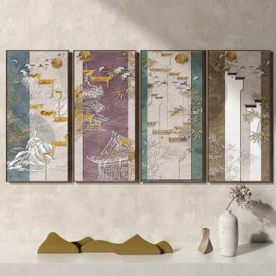 新中式装饰画3D模型下载